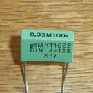 Kondensator 0,33 uF 100 V 20 % ( MKT 1822 )
